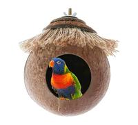 Genérico Bird House - Amca per Parrocchetti, Letto Naturale per Animali Piccoli, Rifugio per Gabbia per Uccelli esotici | Rifugio per Criceti Siriani, nascondiglio per Pappagalli I