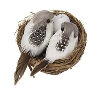 Generico Bird Nest for Crafts Realistic Decorative Nest with Eggs