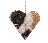 Generico Bird Nesting Heart, Hangable Elegant Birdwatching, Nesting Material for Wild Birds, for Garden, Patio, Courtyard, Backyard, Park, Homeowners, Gardeners