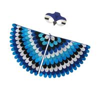 Generico Bird Wing Costume Children - Dress Crooplass Color Group | pieghevoli di angelo leggero per carnevale, Halloween, apparizioni sul palcoscenico e per costumi da gioco di ruolo