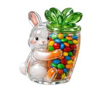 Generico Biscottiera Pasquale - Per Caramelle Coniglietto Da 25 Cm | Decorazione Per Contenitori Per Snack Primaverili | Simpatico Porta Portatile Per Dormitorio Da Ufficio Da Banco | Contenito