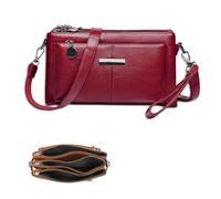 Generico Blaciokamith Large Capacity Phone Bag Crossbody Bag, Blaciokamith Crossbody Bags, Versatile, suitable for everyday use (red)