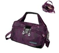 Generico Blaciokamith Soft Side Lightweight Underseat Tote Bag, Anti Theft Waterproof Carry-On, Crossbody Travel Purse for Women (Purple Camouflage)