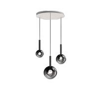 Generico Black glass ceiling pendant light for stairs, hotels