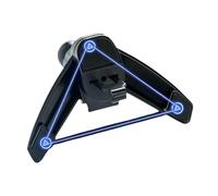 Generico - Black Universal Air Vent Holder Twists-Lock, 4 N50 Strong Magnets Alloy Hook PVC Silicone, Secure Hands-Free Design | Adjustable Cell for All Smartphones Da