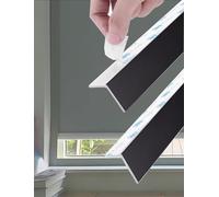 Generico Blackout PVC Strips, 2 Pack Light Blocking Strips for Window Frame L Shape,for Bedrooms And Home Theaters,Side Track Light Blockers for Blinds And Shades(50cm/19.7in)
