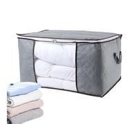 Generico Blanket Storage Bag, Comforter Organizer, Extra Large Clear Window for Bedding Setup, Sturdy Handle Detail, Pillow Quilt Accessory, Home Utility for Closet Bedroom Storage