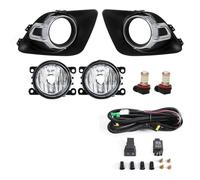 Generico Blocchi luci antinebbia Per Mitsubishi Per ASX 2011-2013 LED Lampada Luce Nebbia Fari Alogeni Copertura Cappa Cornice Lunetta Accessori 12V Fendinebbia Anteriore(LED White)