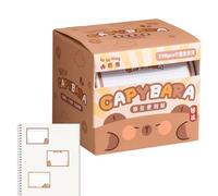 Generico Blocco note per scrivere - sleek durable, portable, foglietti adesivi Capibara, 256 fogli di simpatico, cartone animato carta artigianale lunga | Multipurpose Outdoor Indoor Utility