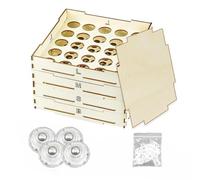Generico Blocks Sorter Sifter - Durrable 4 Tray Sorting Boxes, Smmooth Surrface Brick Organizers Trays, Ensurre 3 Different Size Woodens, Qualiity Tidy Games Space Holders - For Building Block Lovers