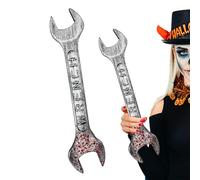 Generico Bloody Simulation Wrench, Fake Halloween Prop Tool, Realistic Horror Costume Accessories for Haunted Houses, Cosplay, Pranks, Parties, Bars, Escape Rooms, Role-Playing, PE