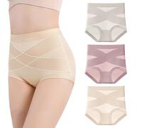 Generico Bloom Pink Underwear Leak Proof, Leak Proof Tummy Control Panties, Ultimate Comfort Leakproof And Shaping Panties for Women (3Pcs-E,L)