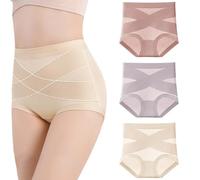 Generico Bloom Pink Underwear Leak Proof, Leak Proof Tummy Control Panties, Ultimate Comfort Leakproof And Shaping Panties for Women (3Pcs-A,XXL)