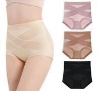 Generico Bloom Pink Underwear Leak Proof, Leak Proof Tummy Control Panties, Ultimate Comfort Leakproof And Shaping Panties for Women (3Pcs-C,L)