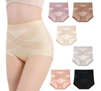 Generico Bloom Pink Underwear Leak Proof, Leak Proof Tummy Control Panties, Ultimate Comfort Leakproof And Shaping Panties for Women (6Pcs-B,XL)