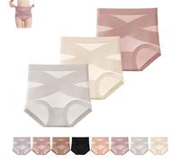 Generico Bloom Pink Underwear Leak Proof Tummy Control Panties, Ultimate Comfort Leakproof And Shaping Panties for Women (3*D,3XL)