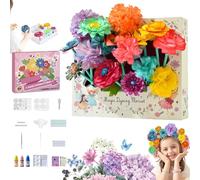 Generico BloomJoy Magic Petal Flower Art Kit - Bloom Joy Magic Petal Flower Art Kit, BloomJoy DIY Paper Flowers Craft Kit, Create 3D Blooming Flowers with Colorful Petals, Fun & Educational Arts