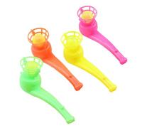 Generico Blow Ball Pipe Game - Floating Blowing Pipe Toy Stress Reliever Educational Breathing Control Classic Floating Ball Toy Set Game For Kids Preschool Party