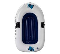 Generico Blow Up Boat - Inflatable Dinghy Raft Kayak Float, Thickened PVC Single Person Fishing Vessel 145x91cm | Portable Folding Rigid Rubber Watercraft Travel Outdoor Lake Beach Pool River