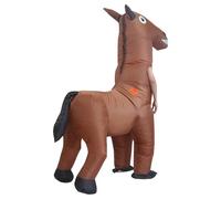 Generico Blow Up Horse Costume - Unisex Blow Up Fantasy Festival Suit, Themed Party Funny Horse Suit For Men | Women Adults Lovers Family Friends Boys, Girls Themed Parties Carnival Events, 35x30x5cm