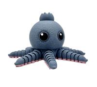 Genérico Blueberrini Octopussini - Figura Articolata XL 15x9 cm dei Brainrot Italian Memes - Octopus con Testa di Arandano - Collezione Ufficiale Brainrot - Octopo Mirtillo Collezionabile Brain Rot