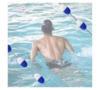 Generico Boa da Nuoto Regolabile da 76-84 Piedi per la Sicurezza in Piscina - Divisorio preassemblato con galleggianti e Ganci - Ideale Come divisorio di corsia per Il Nuoto in Famiglia e l'allenamen