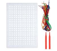 Genérico Board di infilatura per Bambini, Pannello di sensoriale, sensoriale colorato, Giocattolo interattivo con cordini per l'apprendimento precoce, Sviluppo 'immaginazione per