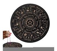 Generico Board e Crystal Dowsing | Bacheche di messaggi di planchette metafisiche in legno con lettere | Decorazioni spirituali Divinazione Boardrds Game per principianti, famiglia