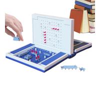 Generico Board Games, 3D Printed Sea Battle & Magnetic Storage Set, Portable Warship Toy with Book-Style Design, Tabletop Game for Adults Family Travel Night Party Entertainment Fun and Strategy