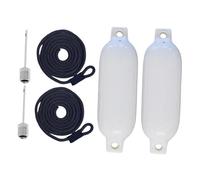Genérico Boat Bumper - PVC 40 x 11 cm | Boat Fenders | Gonfiabile Leakproof Sailing Protection Docking Pool Lake Boating Surf Coast Accessories Durable Air-Filled Bumpers with Ropes For Camping Travel