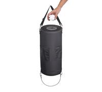 Generico Boat Trash Bag, Camping Waste Bin, Foldable Garbage Container 25.2x9.84x9.84 Inches, Portable Waterproof Storage, Space-Saving Hanging Design, RV Picnic Marine Outdoor Use