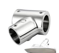 Generico Boats Railing Hardware, 60°/90° Stainless Steel Marine Handrail Fittings, Detachable Oxidation-Resistant Polished Tee for Yacht Canoe Deck And Boat Rail Mounting, 1.97x2.42x1.18in
