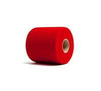 Generico Bobina di Tulle Alta 25 Cm per 100 Metri, Rosso