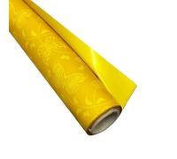 Generico Bobina Rotolo Cartopack Doppia Stampa Farfalla Giallo 100 cm x 25 mt
