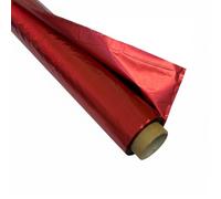 Generico Bobina Rotolo Cartopack POLYSILK Metallizzato Rosso 100 cm x 50 mt