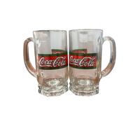 Generico Boccale in Vetro Stile Cola Originale | Design Iconico Vintage | Ideale per Bibite, Collezione e Regalo | 2 Pezzi
