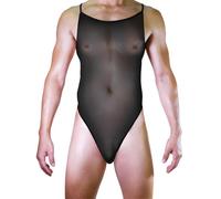 Generico Body in Nylon Lucido per Uomo, Tuta Monopezzo da Notte, Canotta Senza Maniche, Comodo Elegante Tempo libero Festivalmente Traspirabile Abbigliamento Scenico da Nightclub