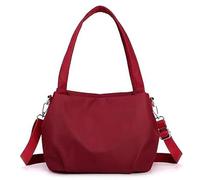 Generico Body Light And Versatile Casual Bag, Large Capacity Waterproof Nylon Crossbody With Multi-Pockets(red)