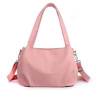 Generico Body Light And Versatile Casual Bag, Large Capacity Waterproof Nylon Crossbody With Multi-Pockets(powder)