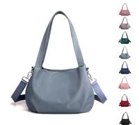 Generico Body Light and Versatile Casual Bag, Nylon Waterproof Shoulder Crossbody Bag, Multiple Pockets, for Women Travels (Sky Blue)