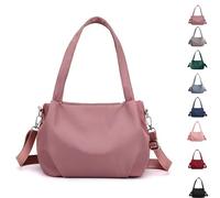 Generico Body Light and Versatile Casual Bag, Nylon Waterproof Shoulder Crossbody Bag, Multiple Pockets, for Women Travels (Purple)