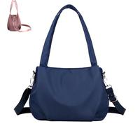 Generico Body Light and Versatile Casual Bag, Nylon Waterproof Shoulder Crossbody Bag, Multiple Pockets, Large Capacity, Daily Casual (Dark Blue)