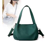 Generico Body Light and Versatile Casual Bag - Nylon Waterproof Shoulder Crossbody Bag with Multi-Pockets for Travel & Daily Use (dark green)