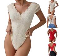 Generico Body Sottogiacca Donna Elegante Catsuit Da Donna Sexy 1 Pezzo Teddy Ritagliato Spalle Scoperte Siamese Pu Lacci Giarrettiera Teddy per A Tema Ballo Party Clubwear