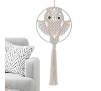 Generico Boho Tapestry for Bedroom - Boho Art Decor Owl Wall,Macrame Craftsmanship, Decorative Home Art Ornament for Living Room, Bedroom