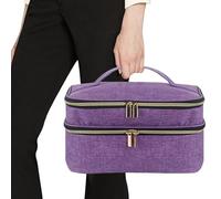 Generico Boîte De Rangement - sac Organisateur Double Couche Imperméable Grande Capacité | Boîte De avec Fermeture Éclair Double Sens pour Accessoires, Fils Et Outils De Coutture