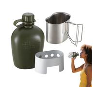 Generico Bollitore da Campeggio - Tazza Pieghevole da Trekking - Acciaio Inossidabile Leggero per Caffè Viaggi Avventure Outdoor Cucina Casa Tè Picnic Adulti