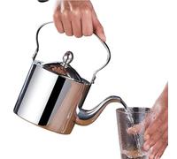 Generico Bollitore In Acciaio Inossidabile Per Acqua - con filtro a maglia fine e beccuccio versatore lungo con erogatore,Teiere - per Cucina, Campeggio, Viaggio, Ufficio, Casa, Caffè e Acqua