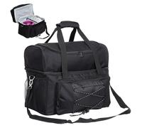Generico Bolsa Termica Porta Alimentos - Plegable Bolsa Termica Comida | Comida Trabajo | Bolsa De Bolos Con Correa Acolchada | Bolsa Doble Para Bolas De Bolos Con Divisor Acolchado Y Soporte Para Do