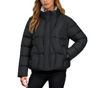 Generico Bomber Invernale Donna, Giaccone Invernale Donna Lungo,Cappotto Invernale alla Moda Caldo Spesso con Cappuccio Antivento Casual Trapuntato per Il Freddo